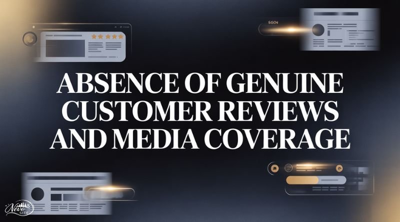 Absence of Genuine Customer Reviews and Media Coverage