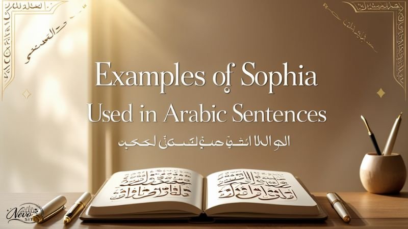 Examples of Sophia Used in Arabic Sentences