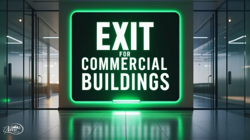 Exit Sign for Commercial Buildings