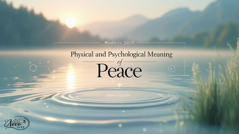 Physical and Psychological Meaning of Peace