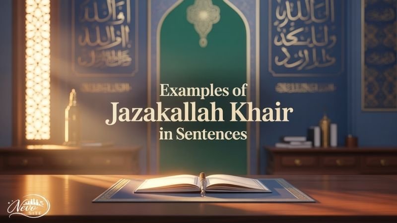 Examples of Jazakallah Khair in Sentences