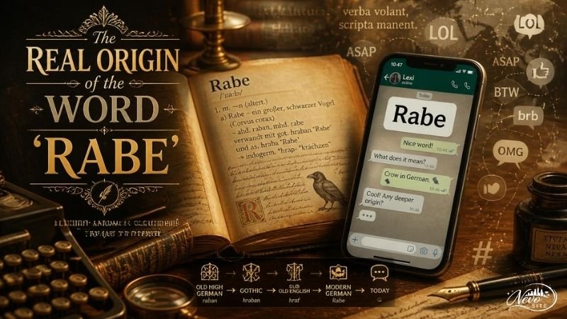 The Real Origin of the Word “Rabe”