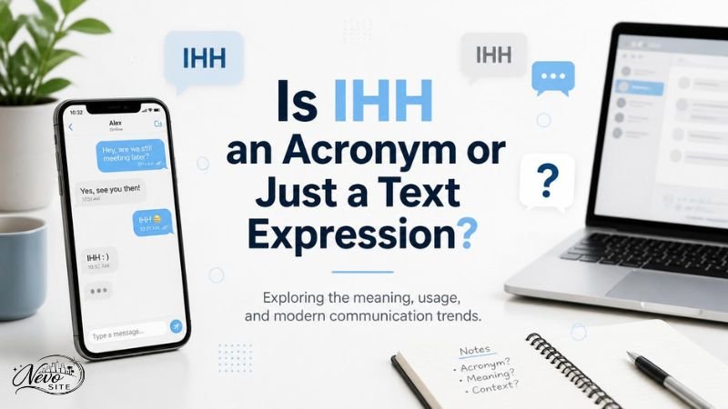 Is IHH an Acronym or Just a Text Expression?