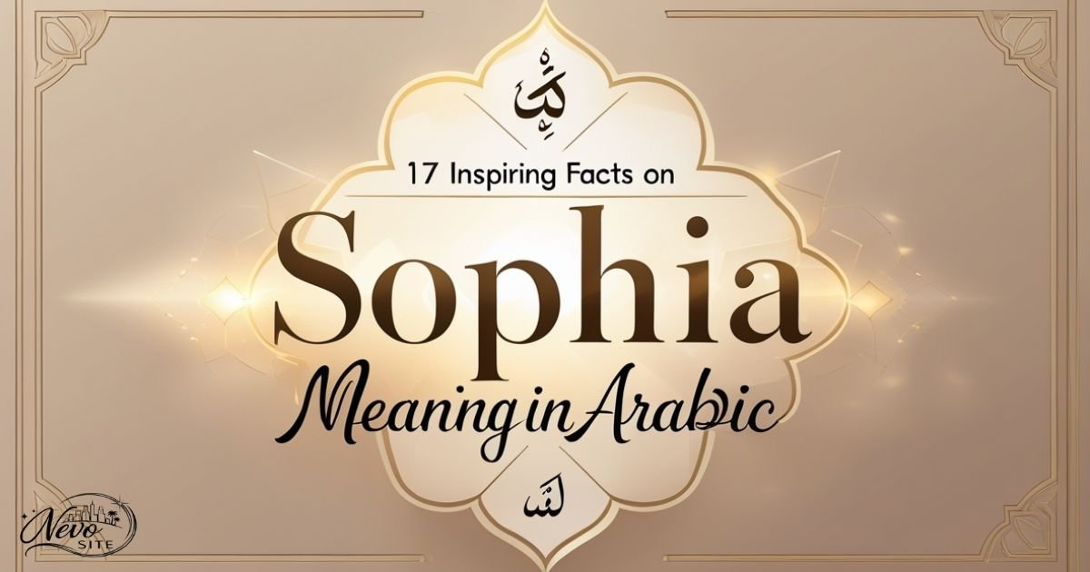 17 Inspiring Facts on Sophia Meaning in Arabic