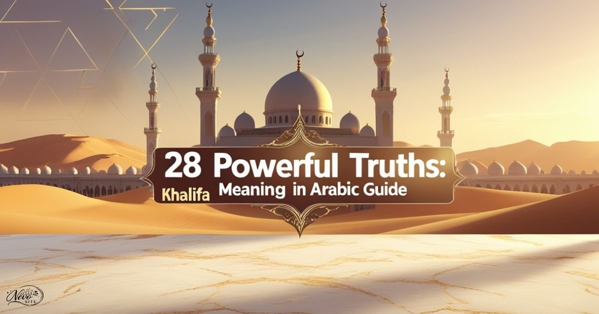 28 Powerful Truths: Khalifa Meaning in Arabic Guide