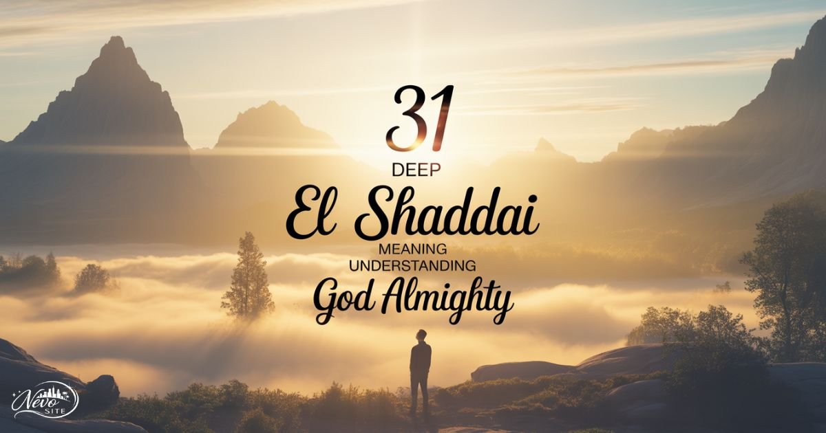 31 Deep El Shaddai Meaning Understanding God Almighty
