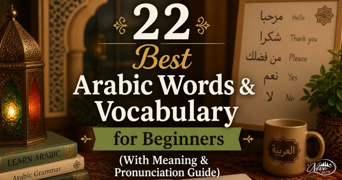 22 Best Arabic Words & Vocabulary for Beginners (With Meaning & Pronunciation Guide)