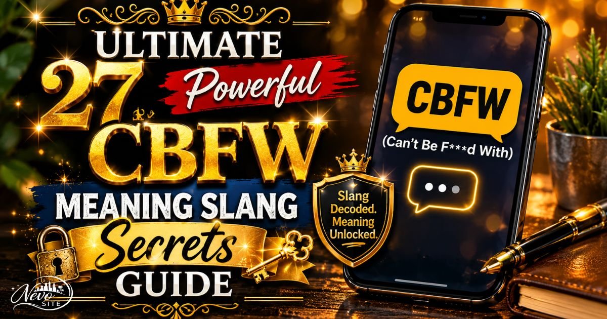Ultimate 27 Powerful CBFW Meaning Slang Secrets Guide