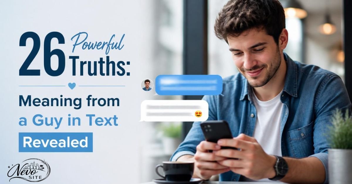 26 Powerful Truths: Meaning from a Guy in Text Revealed