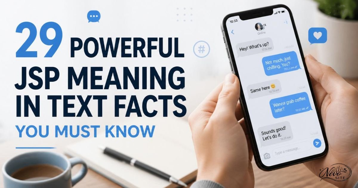 29 Powerful JSP Meaning in Text Facts You Must Know